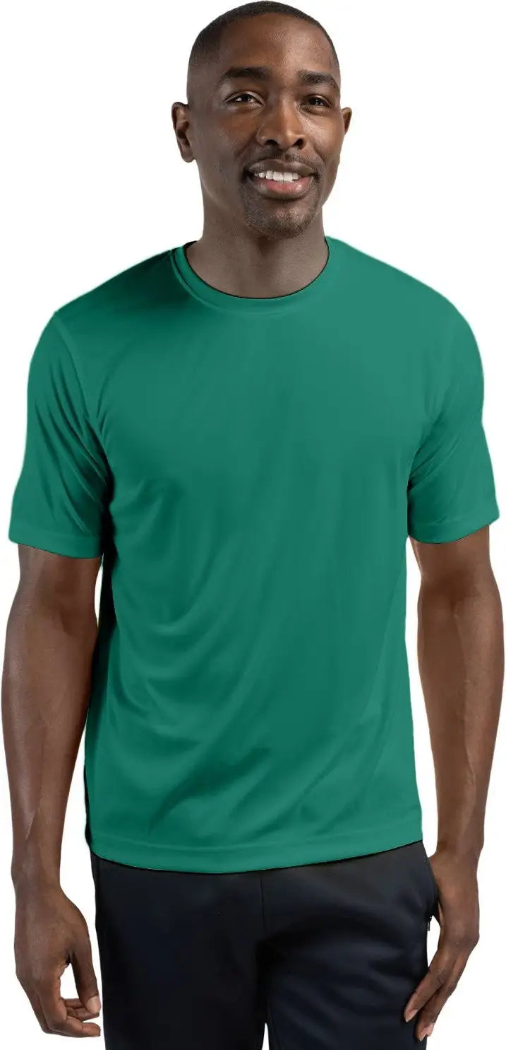 Clique Mqk00076 Spin Eco Performance Jersey Short Sleeve Mens Tee - Teal Green - Adult s