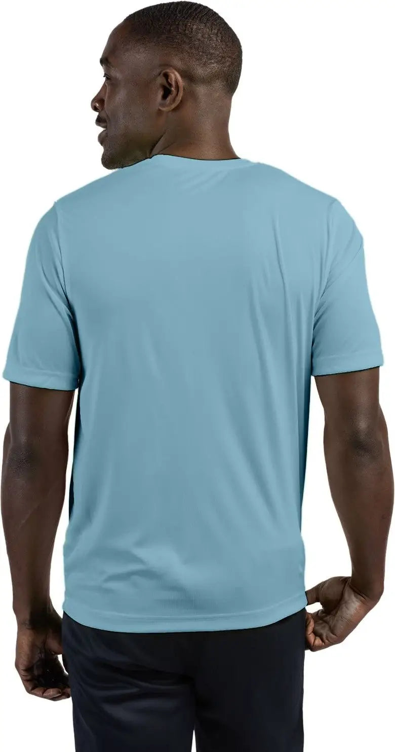 Clique Mqk00076 Spin Eco Performance Jersey Short Sleeve Mens Tee - Dusty Blue