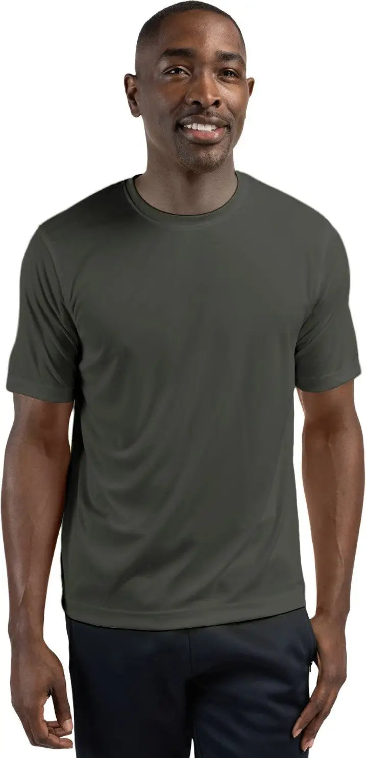 Clique Mqk00076 Spin Eco Performance Jersey Short Sleeve Mens Tee - Pure Slate - Adult Xs