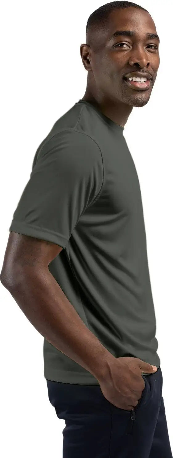 Clique Mqk00076 Spin Eco Performance Jersey Short Sleeve Mens Tee - Pure Slate