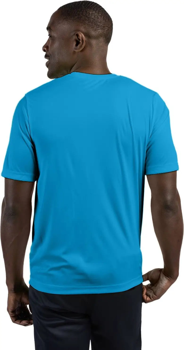 Clique Mqk00076 Spin Eco Performance Jersey Short Sleeve Mens Tee - Ocean Blue