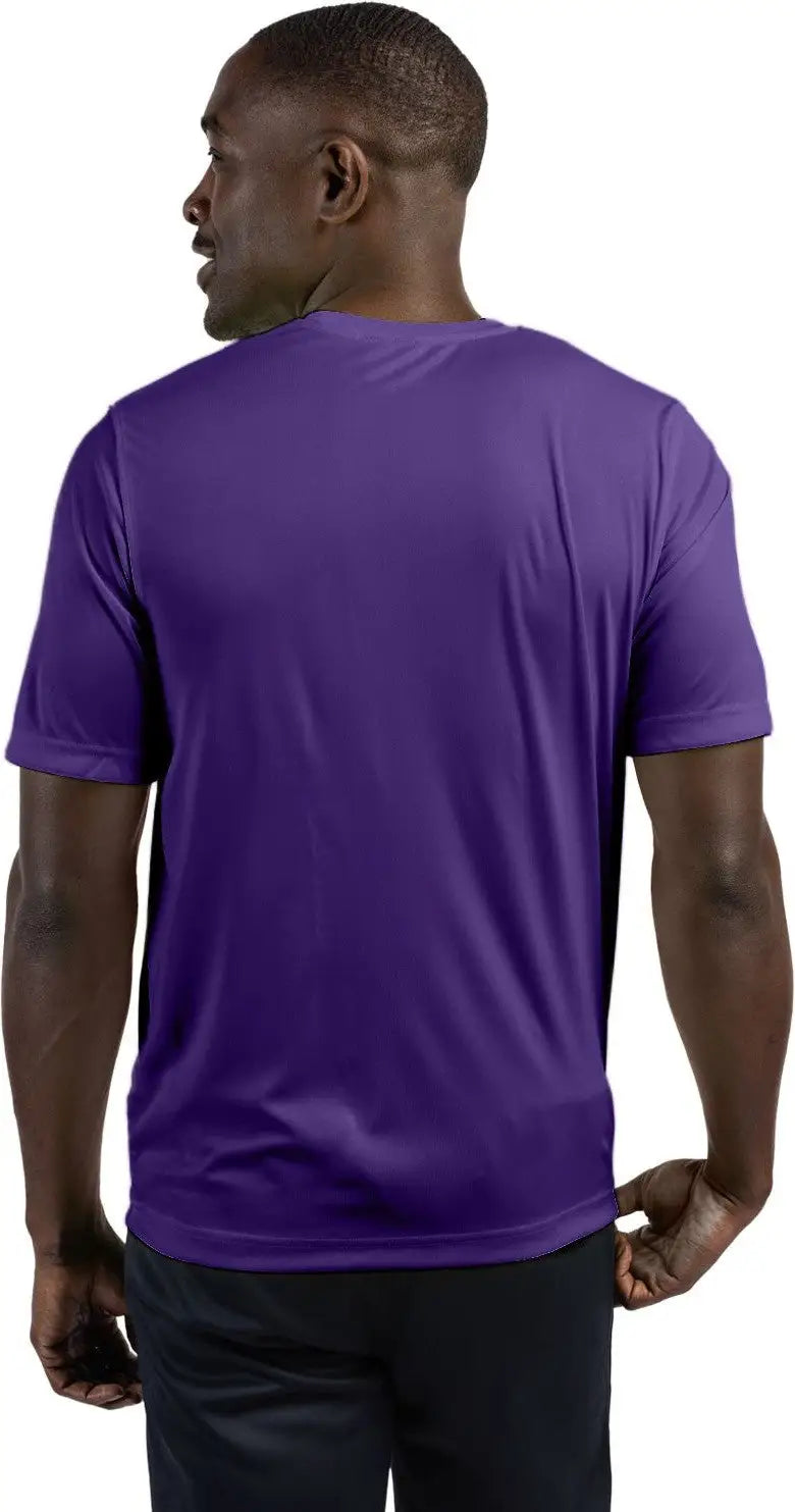 Clique Mqk00076 Spin Eco Performance Jersey Short Sleeve Mens Tee - Royal Purple