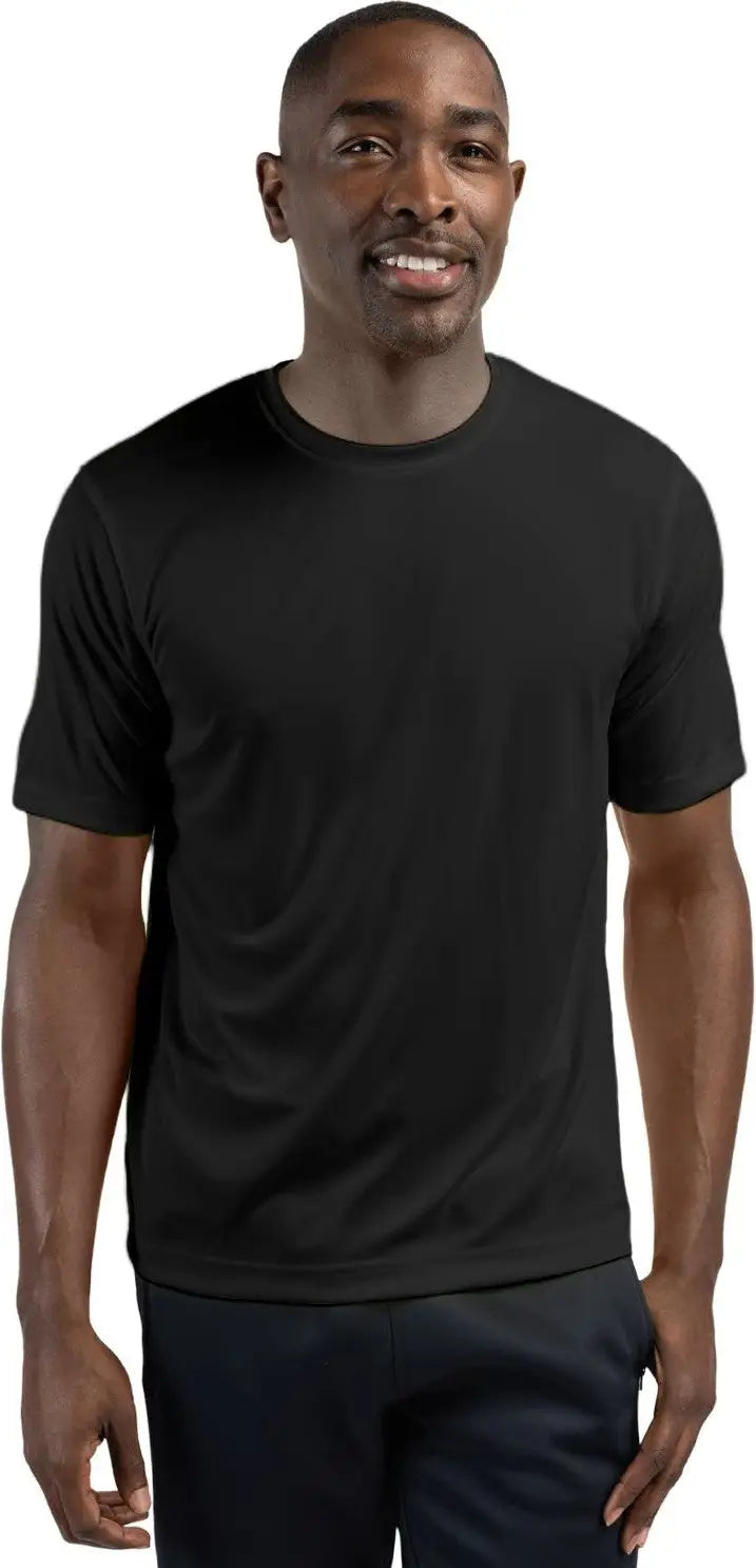Clique Mqk00076 Spin Eco Performance Jersey Short Sleeve Mens Tee - Black - Adult Xs