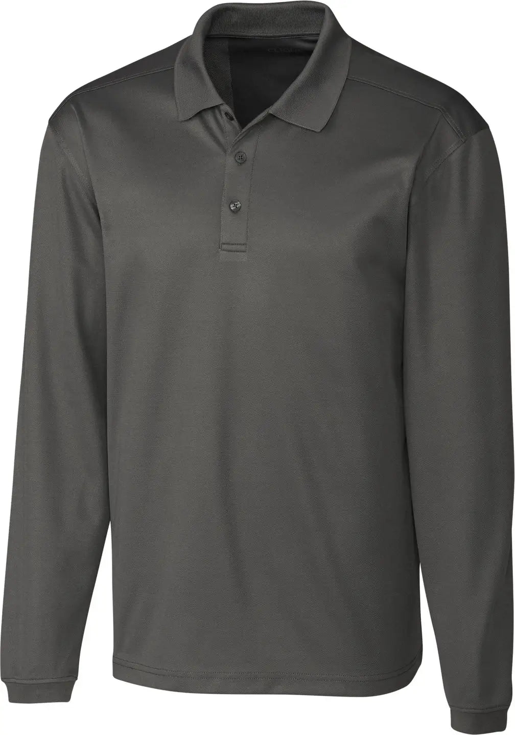 Clique Mqk00077 Spin Eco Performance Pique Long Sleeve Mens Polo - Pure Slate