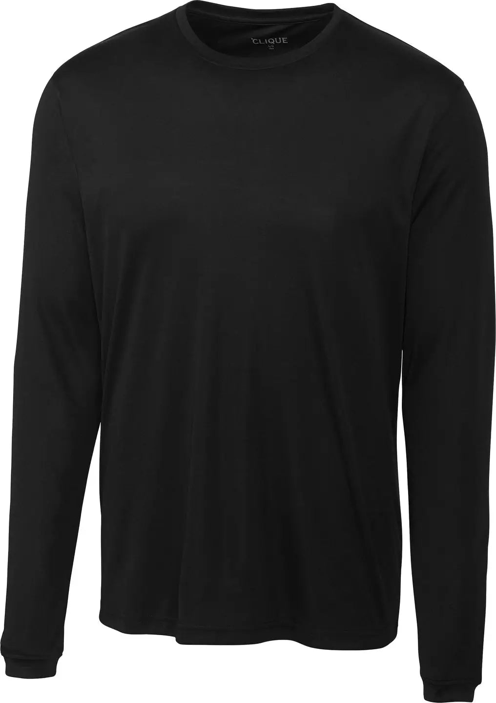 Clique Mqk00078 Spin Eco Performance Long Sleeve Mens Tee Shirt - Black - Adult s