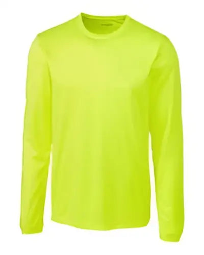 Clique Mqk00078 Spin Eco Performance Long Sleeve Mens Tee Shirt - Hi-vis Yellow