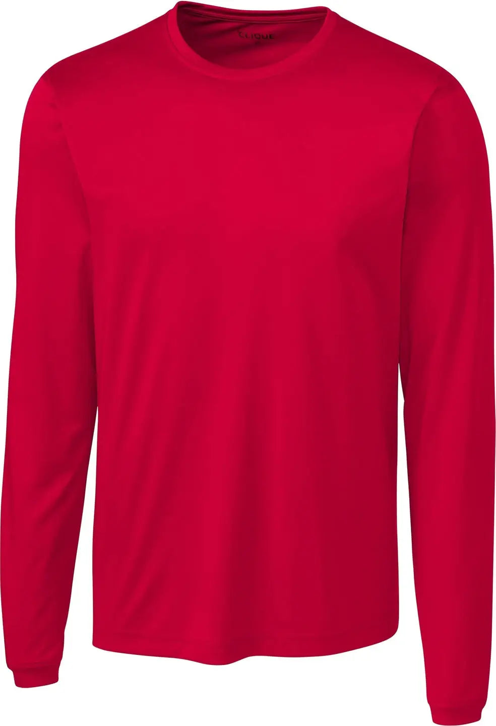 Clique Mqk00078 Spin Eco Performance Long Sleeve Mens Tee Shirt - Red