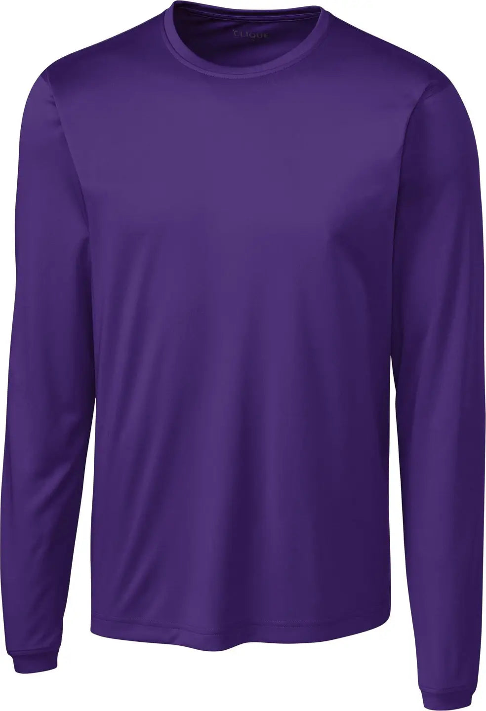 Clique Mqk00078 Spin Eco Performance Long Sleeve Mens Tee Shirt - Royal Purple - Adult s