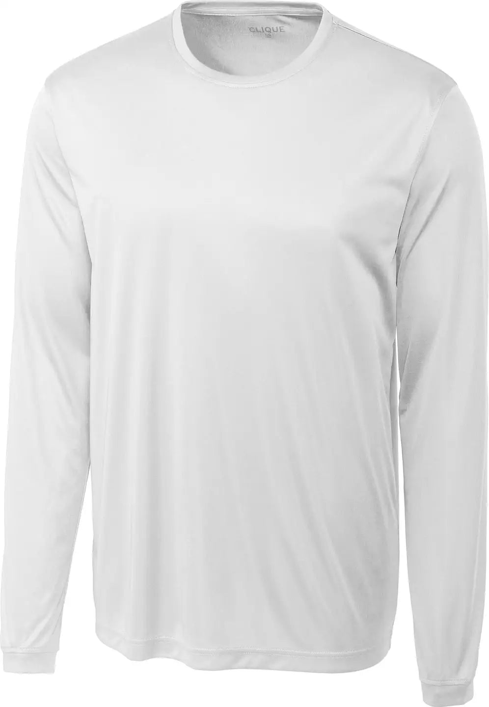 Clique Mqk00078 Spin Eco Performance Long Sleeve Mens Tee Shirt - White - Adult s
