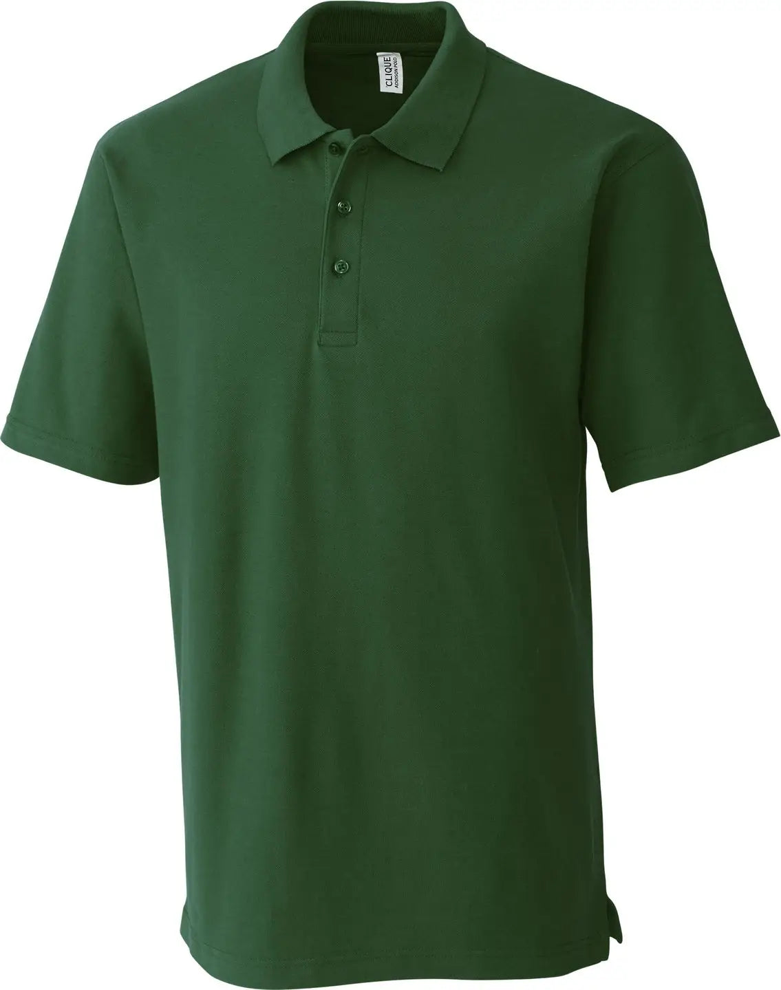 Clique Mqk00084 Addison All Cotton Pique Short Sleeve Mens Polo - Bottle Green - Adult Xs