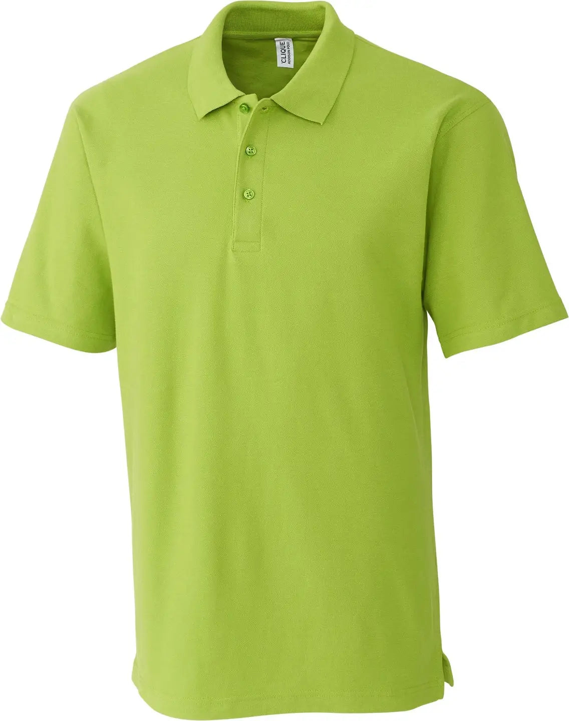 Clique Mqk00084 Addison All Cotton Pique Short Sleeve Mens Polo - Light Green - Adult Xs