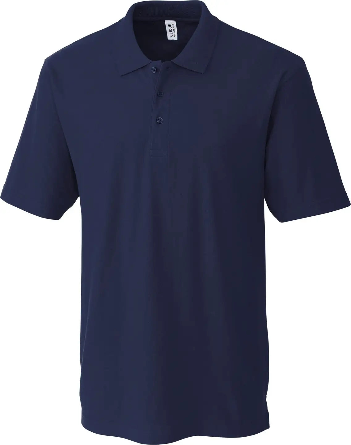 Clique Mqk00084 Addison All Cotton Pique Short Sleeve Mens Polo - Navy - Adult Xs
