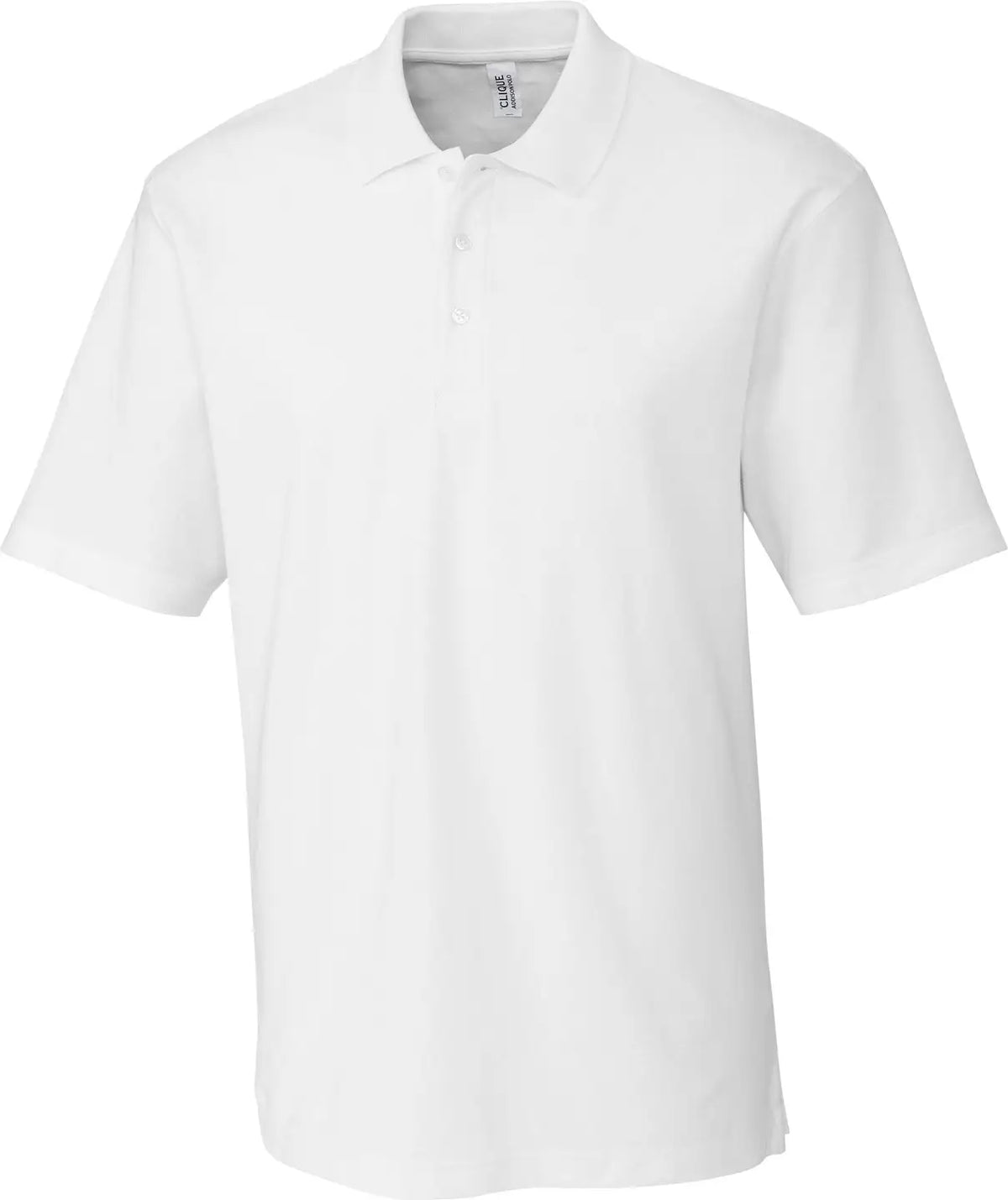Clique Mqk00084 Addison All Cotton Pique Short Sleeve Mens Polo - White - Adult Xs