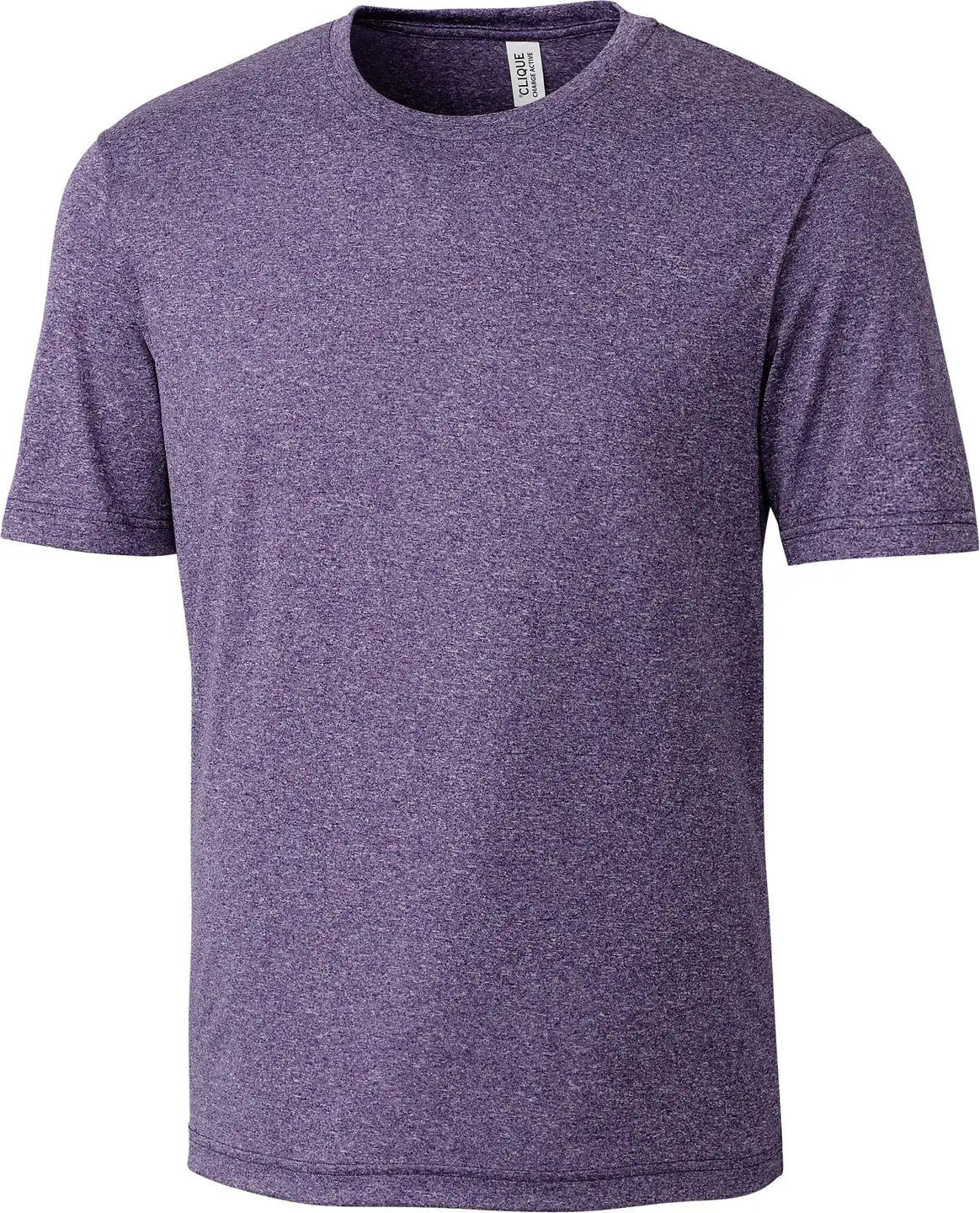 Clique Mqk00094 Charge Active Mens Short Sleeve Tee - College Purple Heather - Adult s