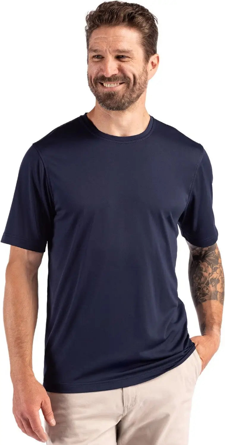 Clique Mqk00094 Charge Active Mens Short Sleeve Tee - Dark Navy - Adult s