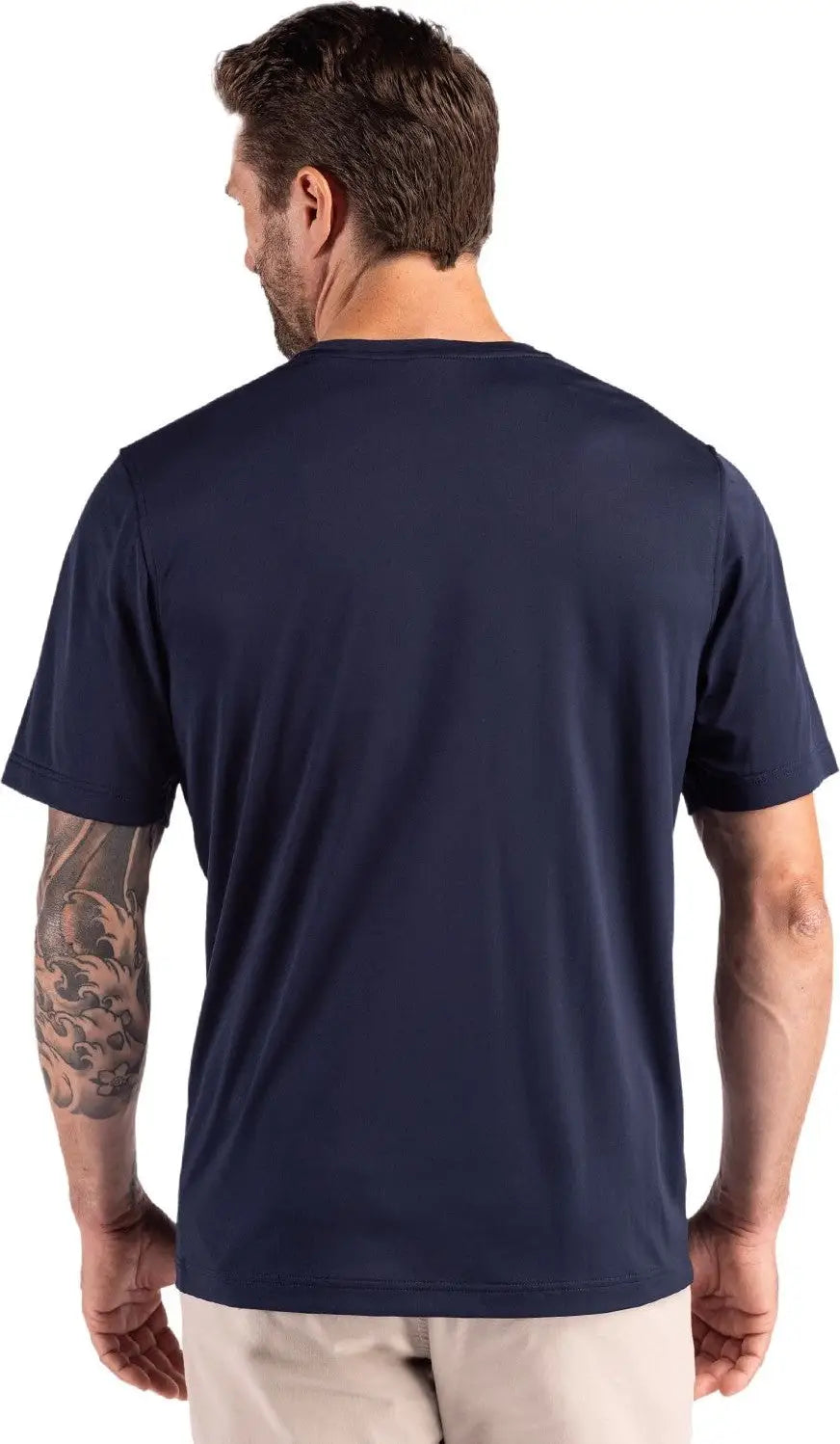 Clique Mqk00094 Charge Active Mens Short Sleeve Tee - Dark Navy