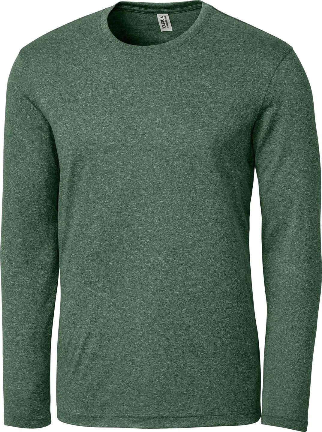 Clique Mqk00095 Charge Active Mens Long Sleeve Tee - Bottle Green Heather - Adult s