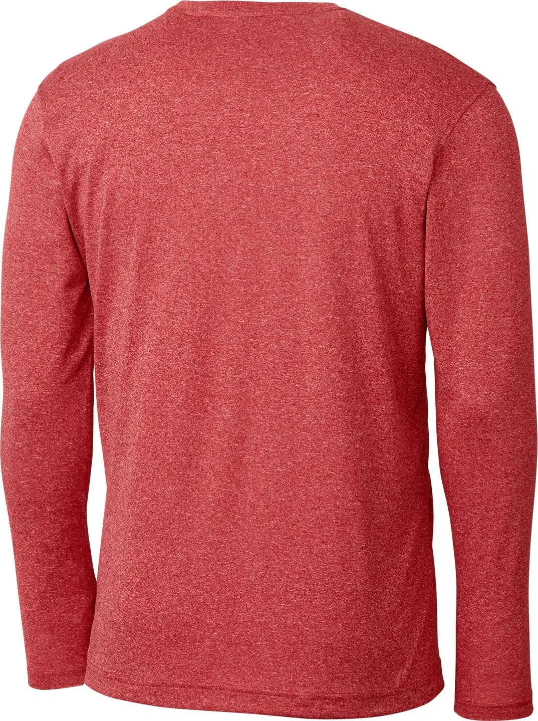 Clique Mqk00095 Charge Active Mens Long Sleeve Tee - Cardinal Red Heather