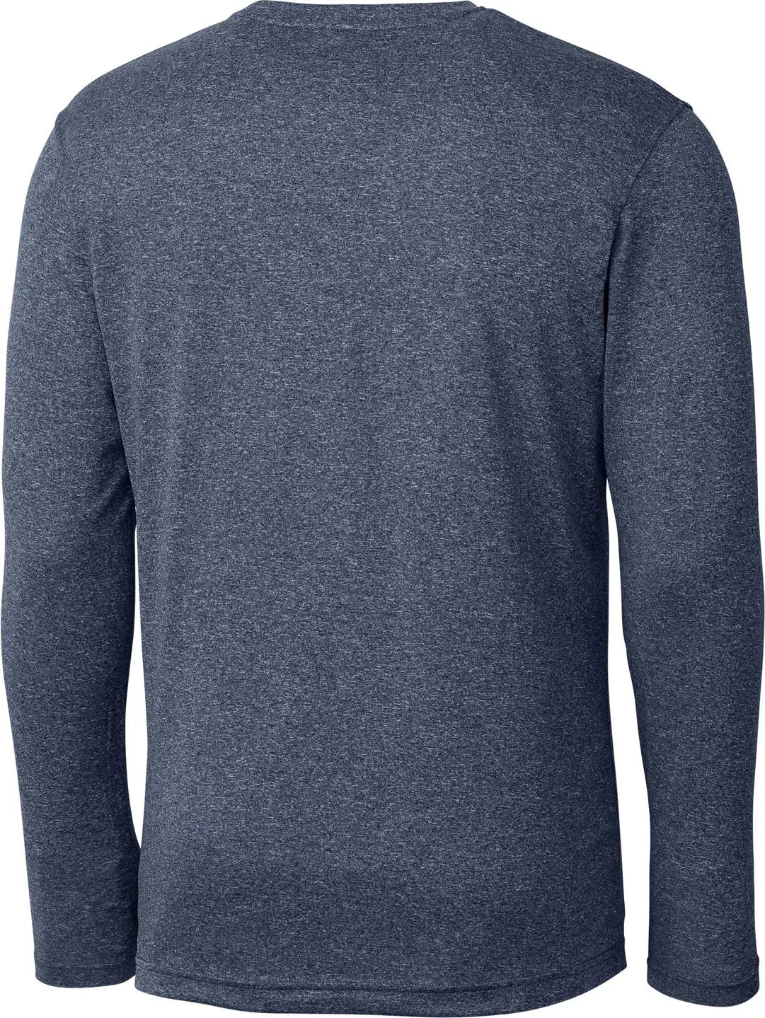 Clique Mqk00095 Charge Active Mens Long Sleeve Tee - Navy Heather