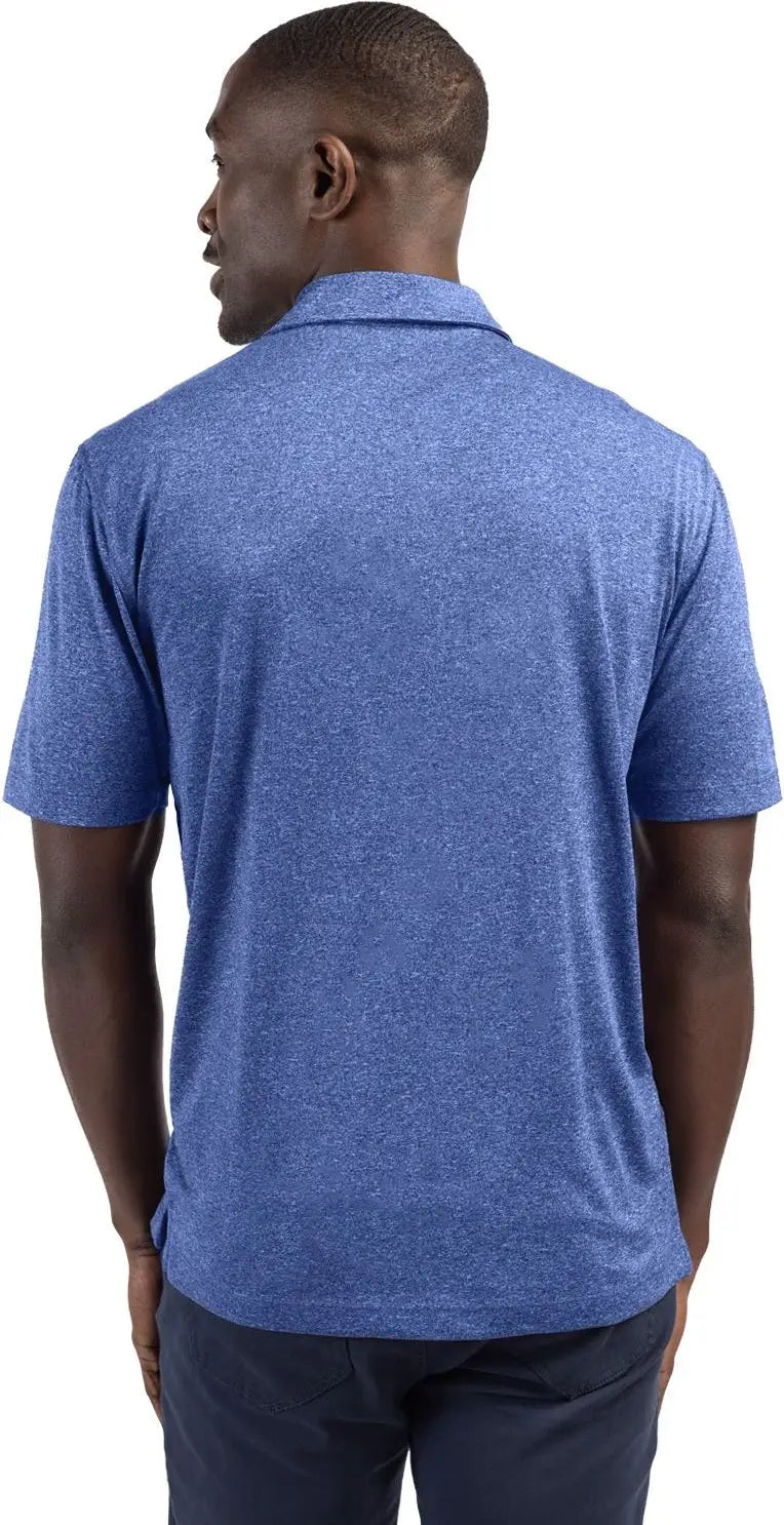 Clique Mqk00096 Charge Active Mens Short Sleeve Polo - Blue Heather