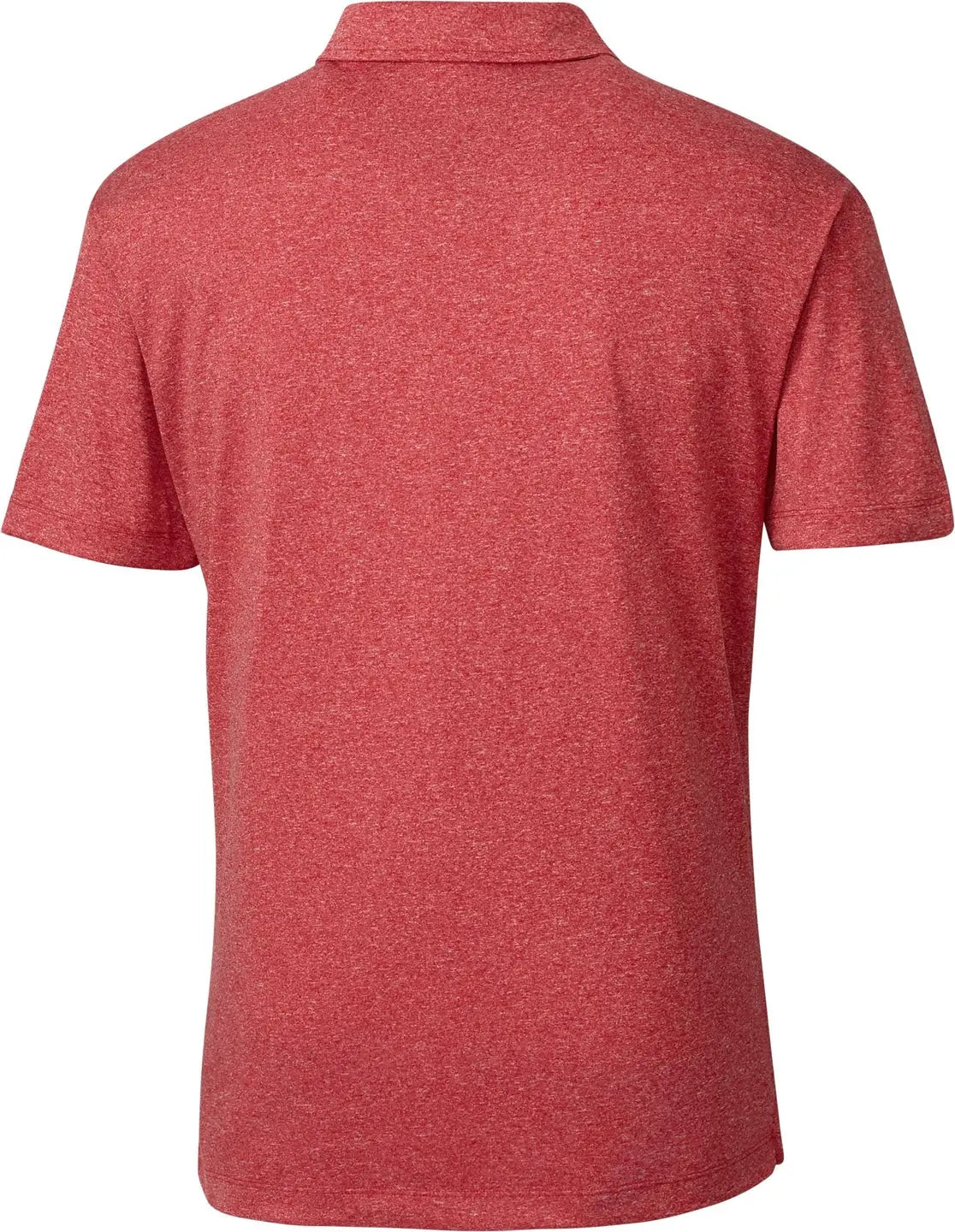 Clique Mqk00096 Charge Active Mens Short Sleeve Polo - Cardinal Red Heather