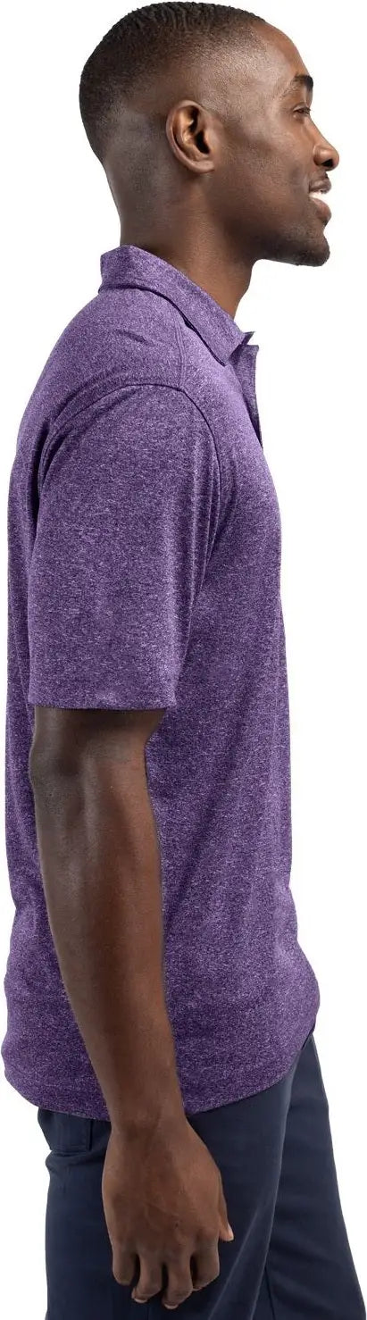 Clique Mqk00096 Charge Active Mens Short Sleeve Polo - College Purple Heather