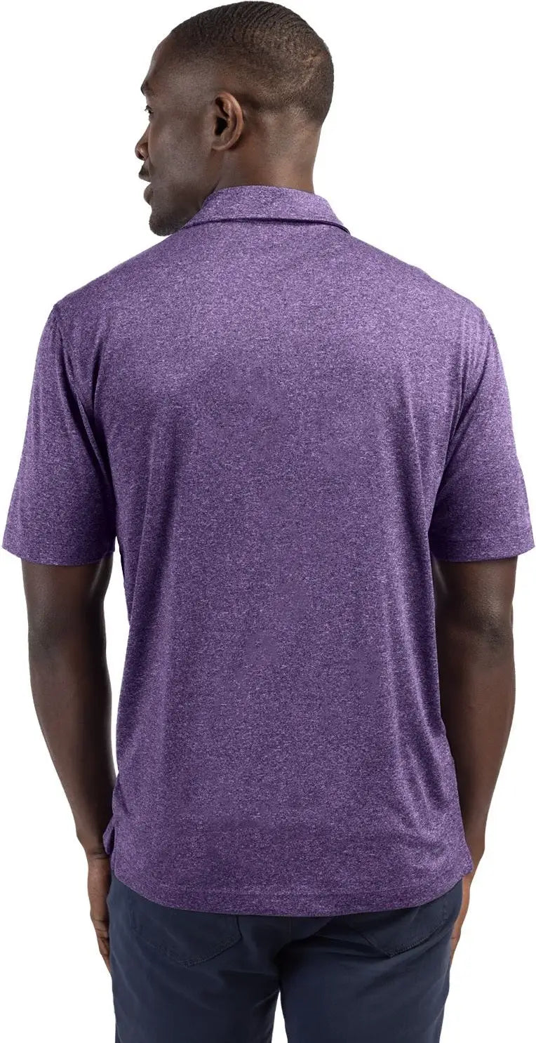 Clique Mqk00096 Charge Active Mens Short Sleeve Polo - College Purple Heather