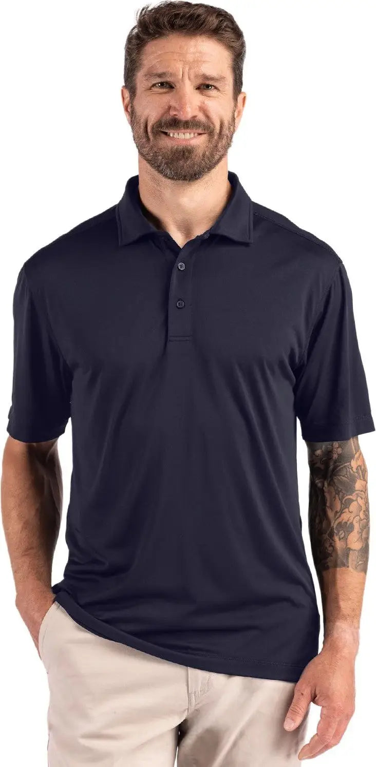 Clique Mqk00096 Charge Active Mens Short Sleeve Polo - Dark Navy - Adult s