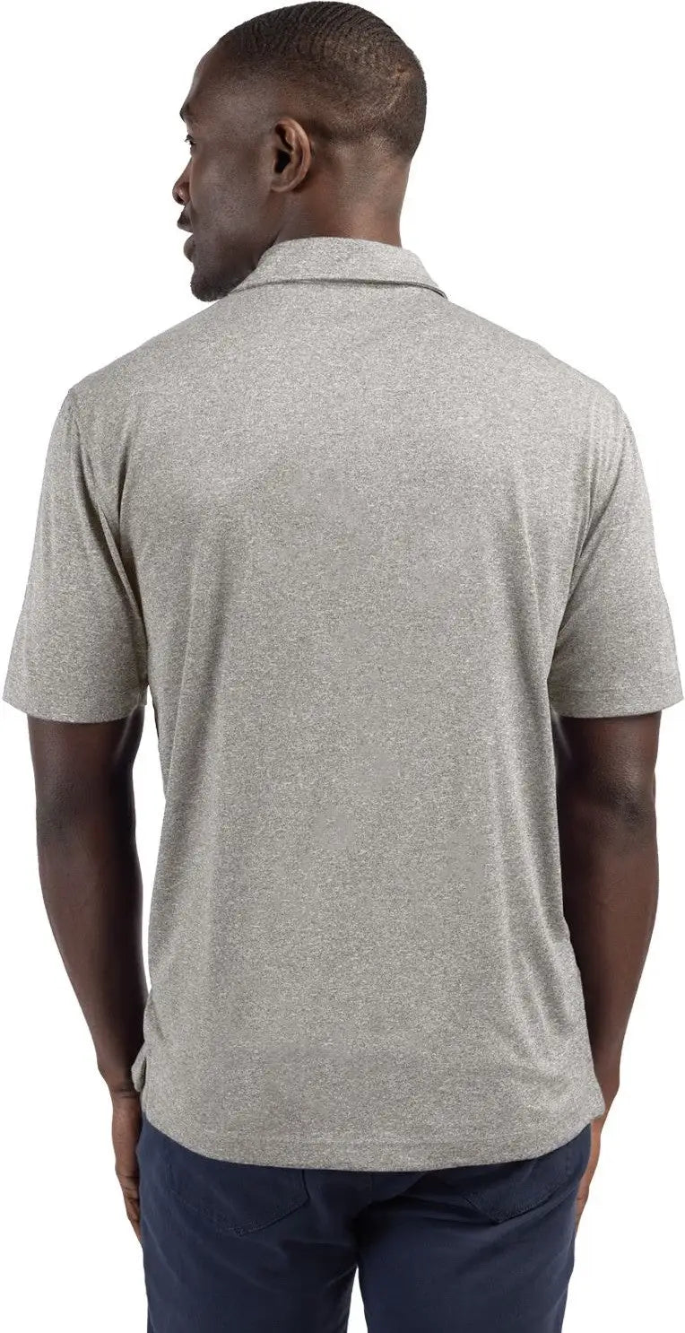 Clique Mqk00096 Charge Active Mens Short Sleeve Polo - Light Gray Heather
