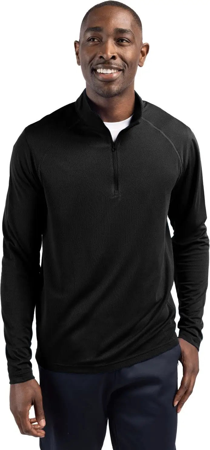 Clique Mqk00098 Ice Pique Mens Half Zip Tech Pullover - Black - Adult s