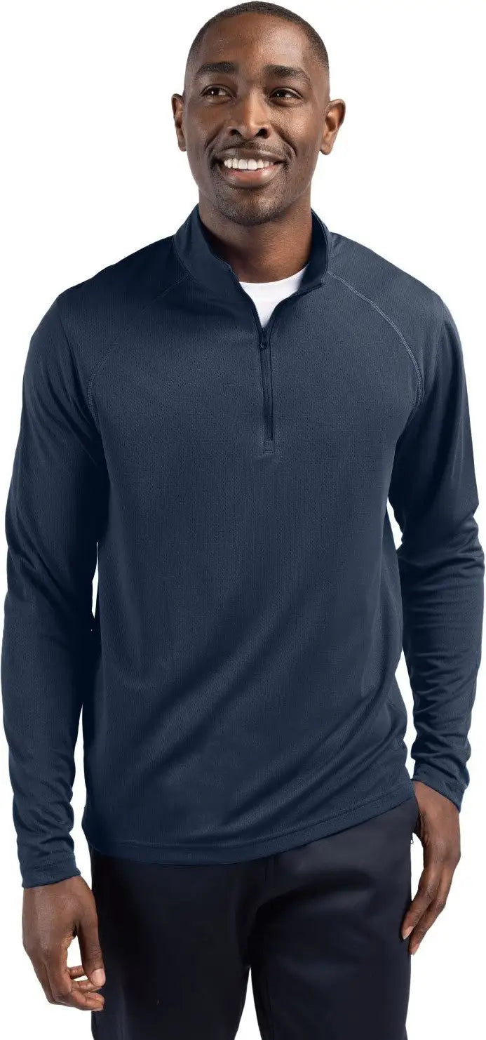 Clique Mqk00098 Ice Pique Mens Half Zip Tech Pullover - Dark Navy - Adult s