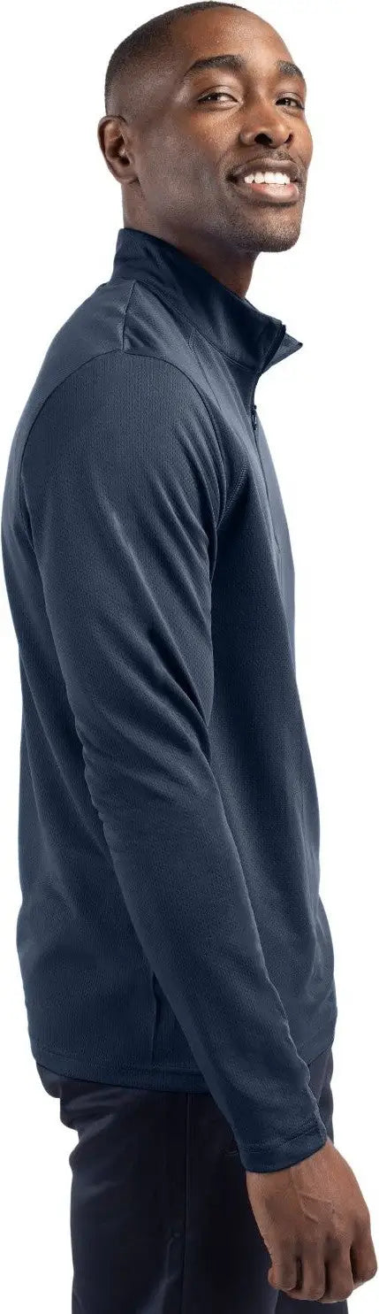 Clique Mqk00098 Ice Pique Mens Half Zip Tech Pullover - Dark Navy
