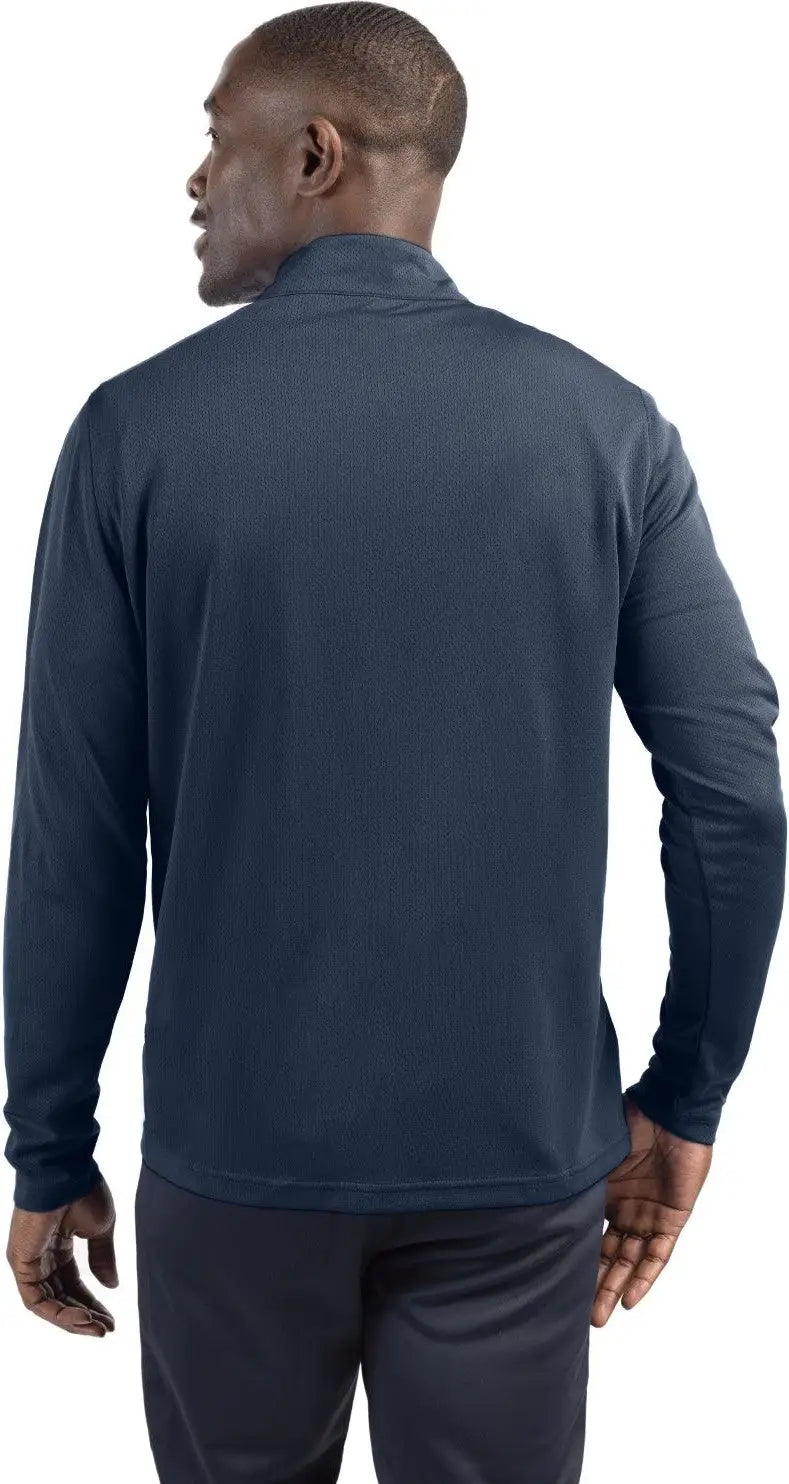 Clique Mqk00098 Ice Pique Mens Half Zip Tech Pullover - Dark Navy