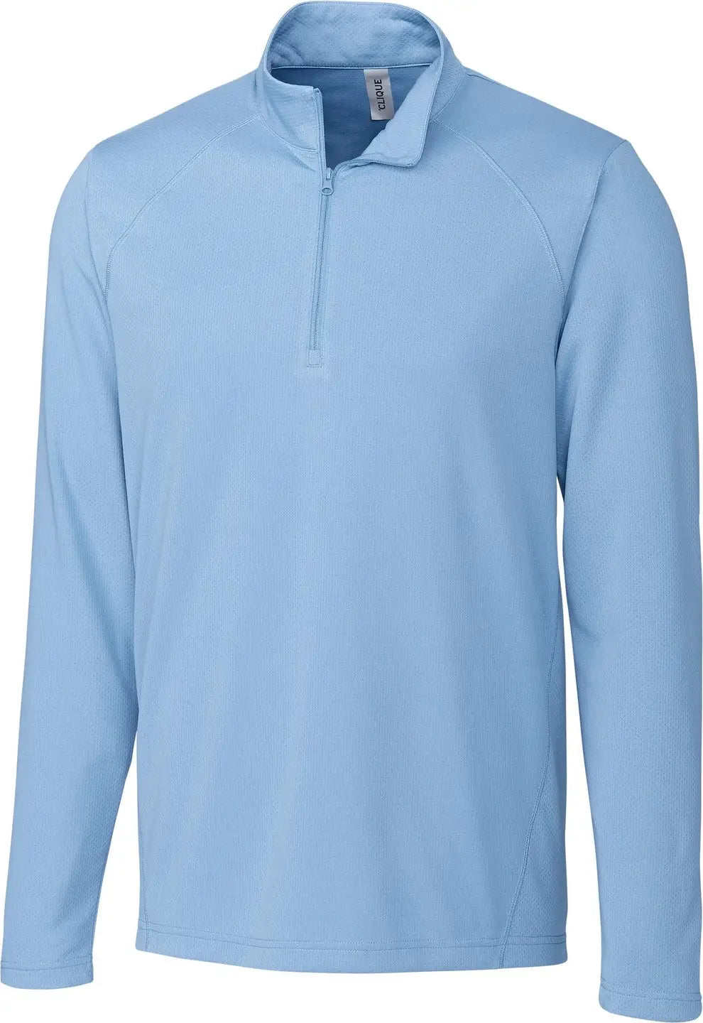 Clique Mqk00098 Ice Pique Mens Half Zip Tech Pullover - Light Blue