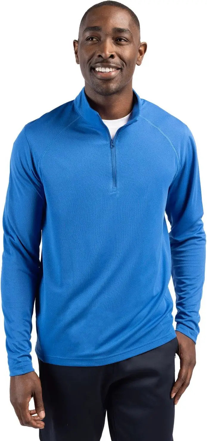 Clique Mqk00098 Ice Pique Mens Half Zip Tech Pullover - Royal Blue - Adult s
