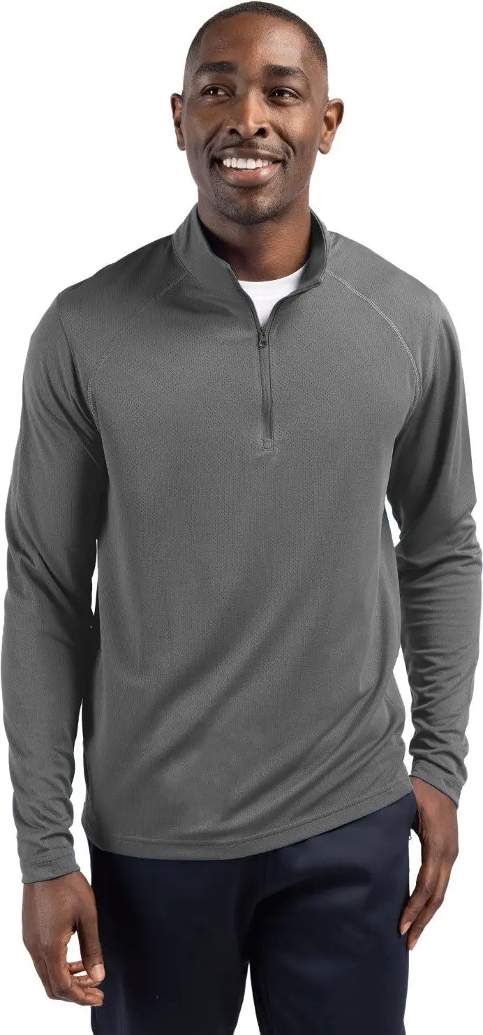 Clique Mqk00098 Ice Pique Mens Half Zip Tech Pullover - Titan - Adult s