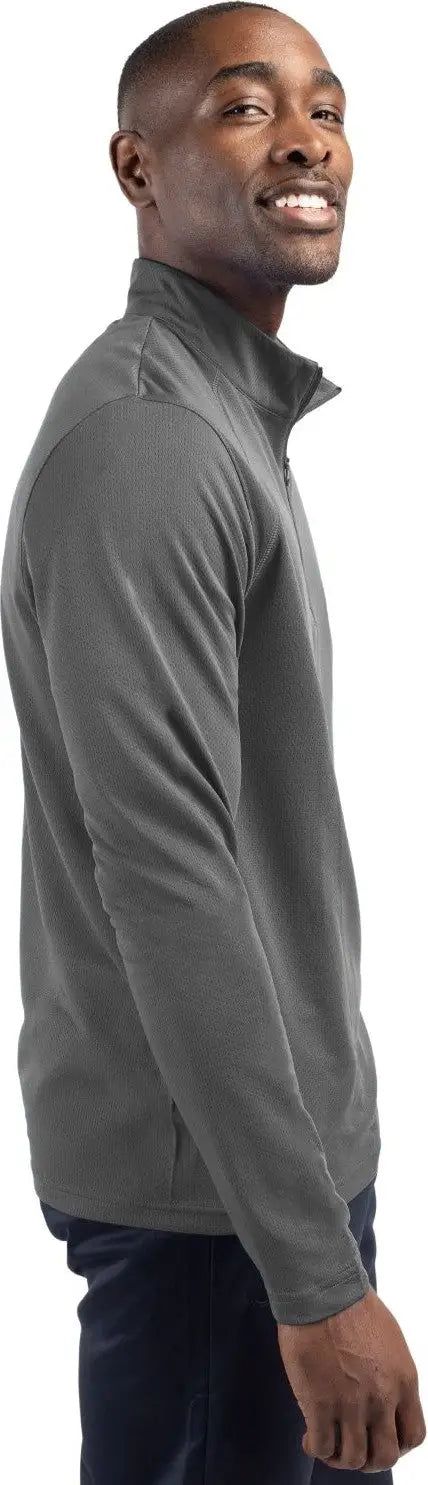 Clique Mqk00098 Ice Pique Mens Half Zip Tech Pullover - Titan