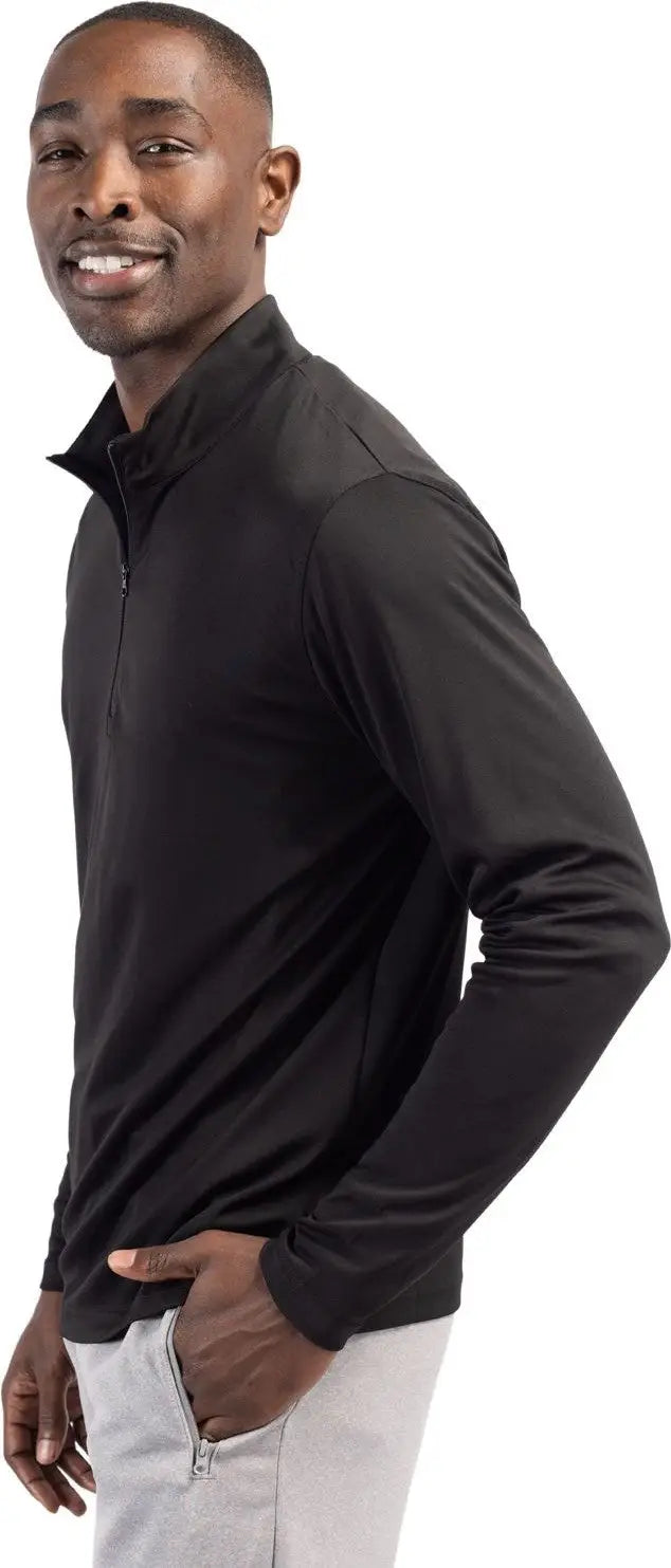Clique Mqk00099 Spin Eco Performance Half Zip Mens Pullover - Black