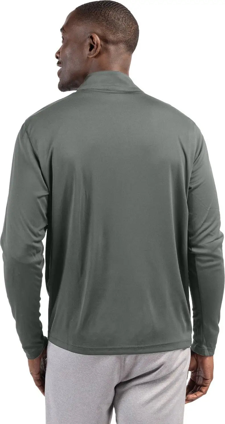 Clique Mqk00099 Spin Eco Performance Half Zip Mens Pullover - Pure Slate