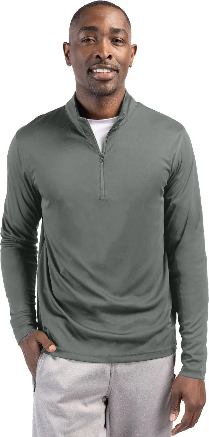 Clique Mqk00099 Spin Eco Performance Half Zip Mens Pullover - Pure Slate - Adult s