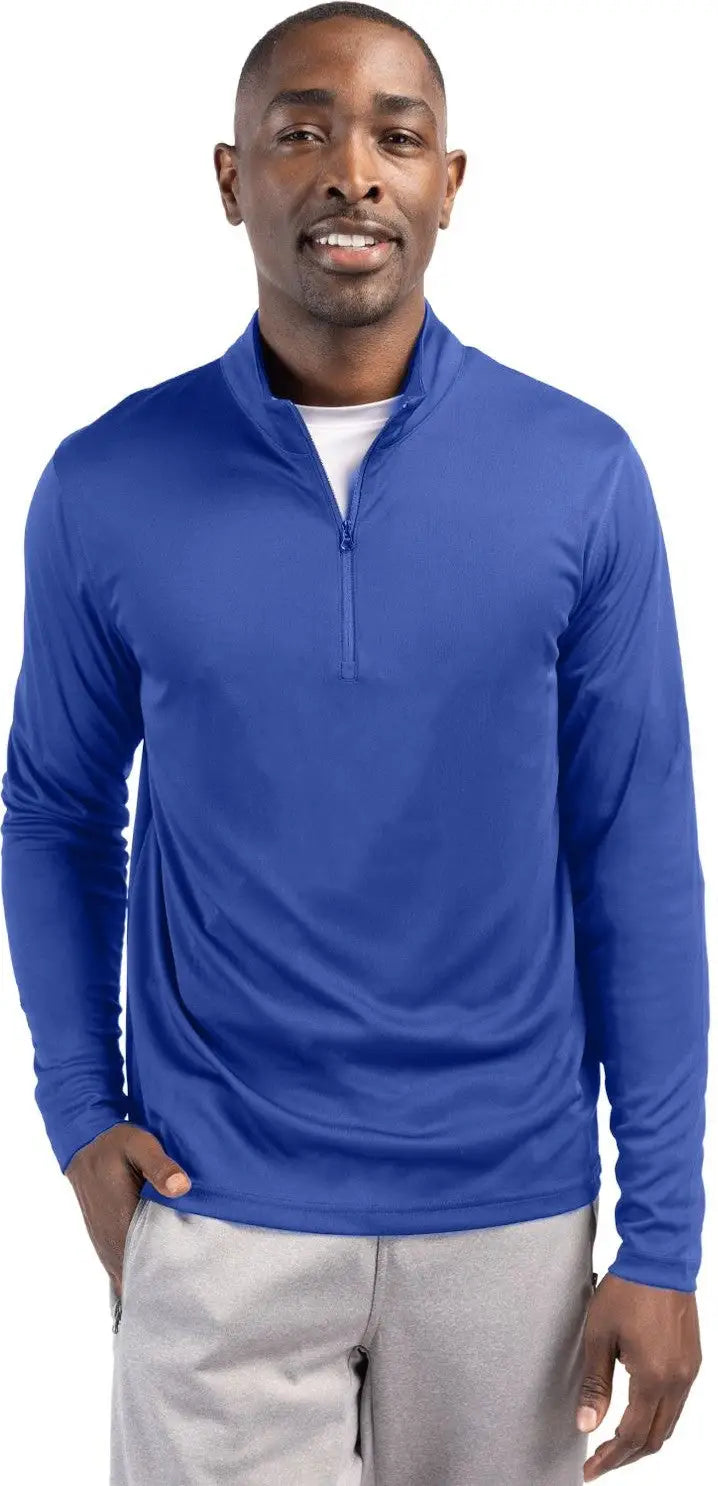 Clique Mqk00099 Spin Eco Performance Half Zip Mens Pullover - Tour Blue - Adult s