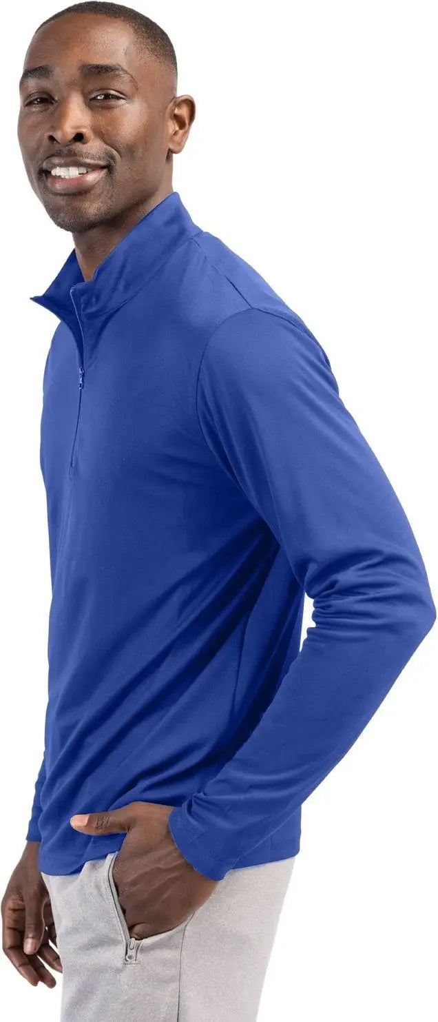 Clique Mqk00099 Spin Eco Performance Half Zip Mens Pullover - Tour Blue