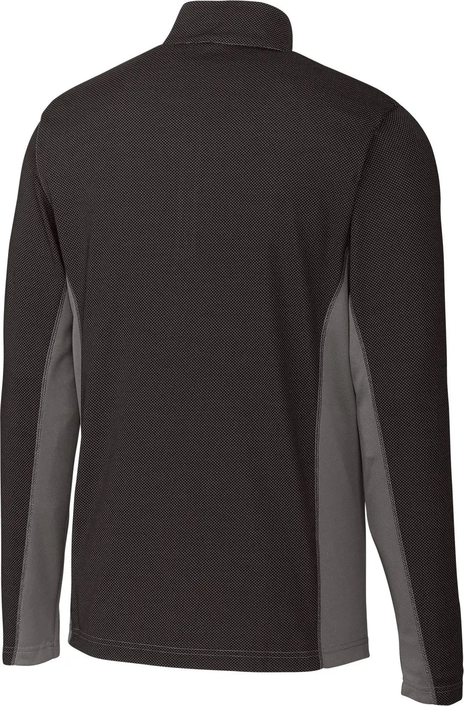 Clique Mqk00100 Ice Pique Colorblock Mens Half Zip Tech Pullover - Black