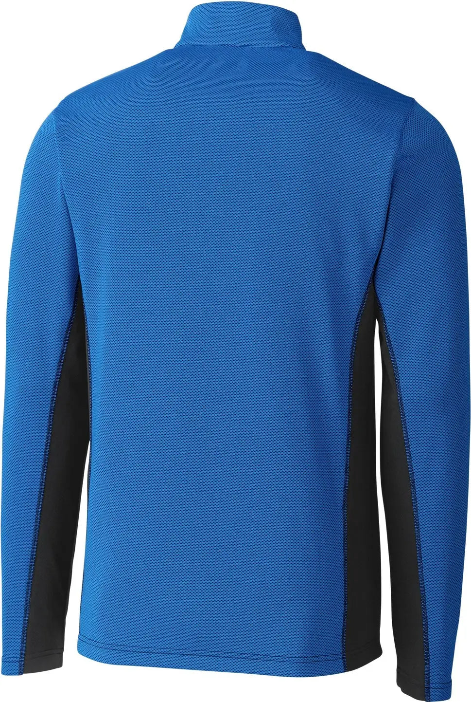 Clique Mqk00100 Ice Pique Colorblock Mens Half Zip Tech Pullover - Royal Blue