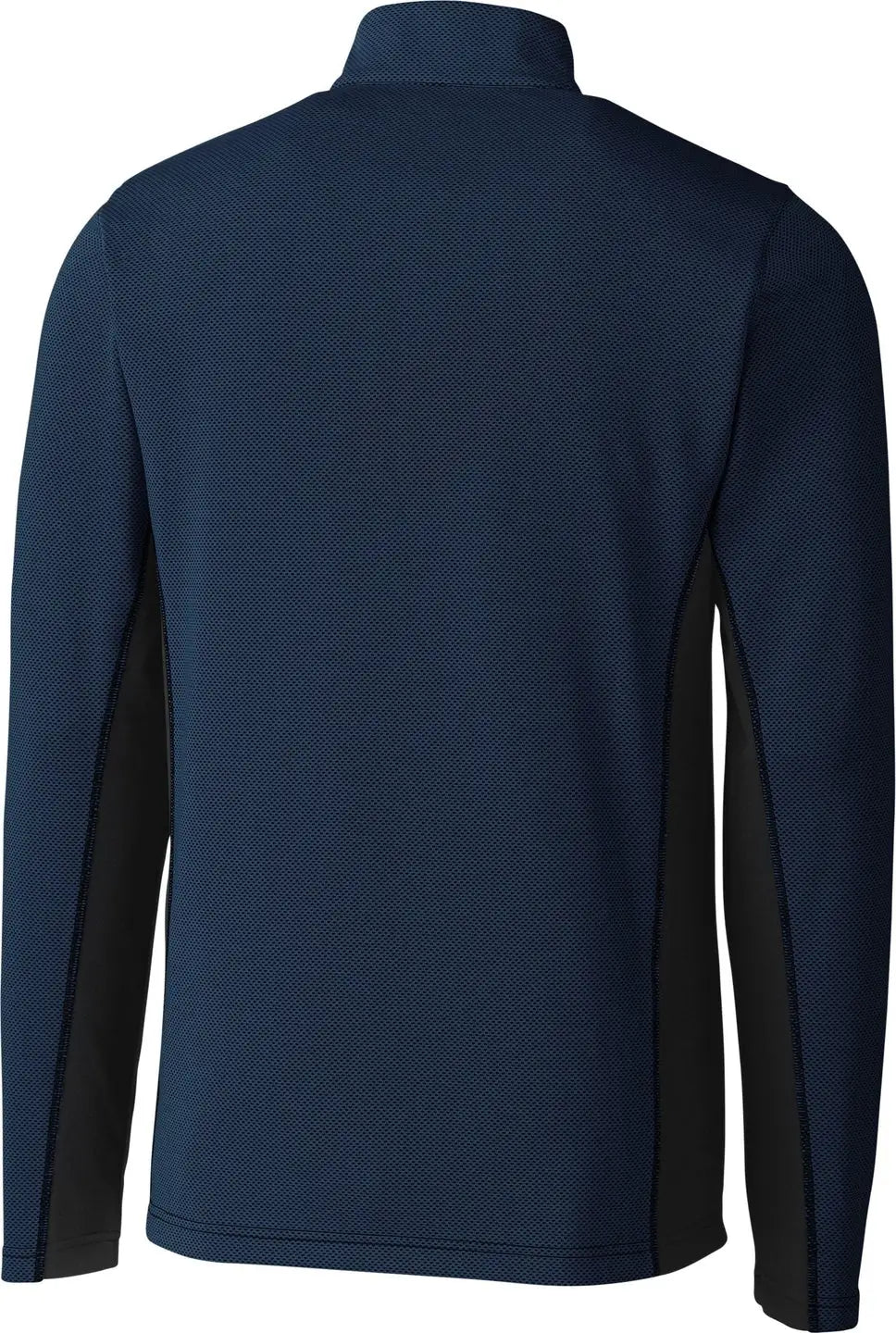 Clique Mqk00100 Ice Pique Colorblock Mens Half Zip Tech Pullover - Dark Navy
