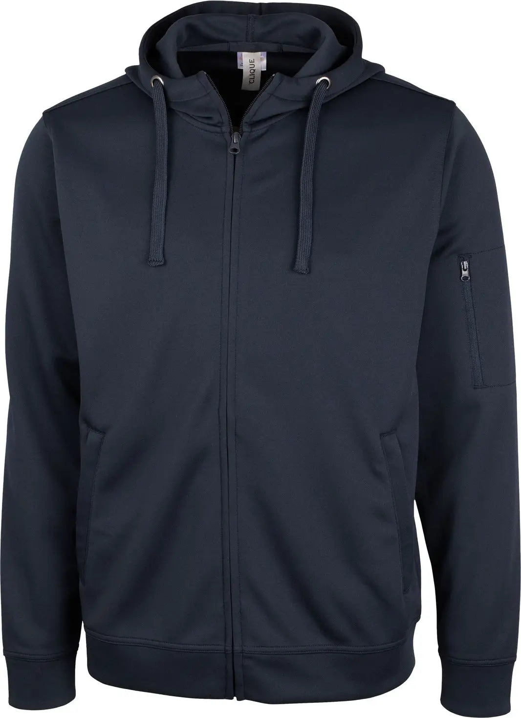 Clique Mqk00103 Lift Eco Performance Full Zip Unisex Hoodie Sweatshirt - Navy