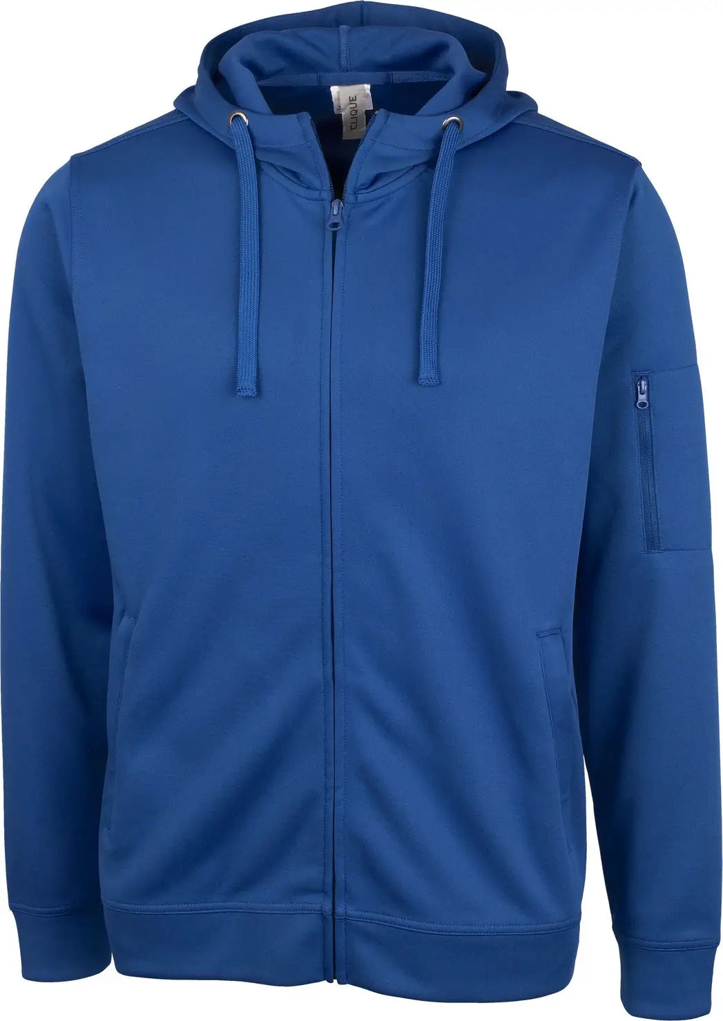 Clique Mqk00103 Lift Eco Performance Full Zip Unisex Hoodie Sweatshirt - Royal Blue - Adult Xs