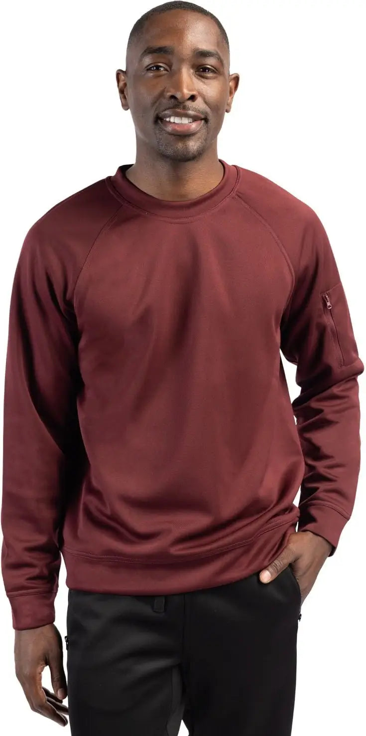Clique Mqk00104 Lift Eco Performance Unisex Crewneck Sweatshirt - Burgundy - Adult Xs