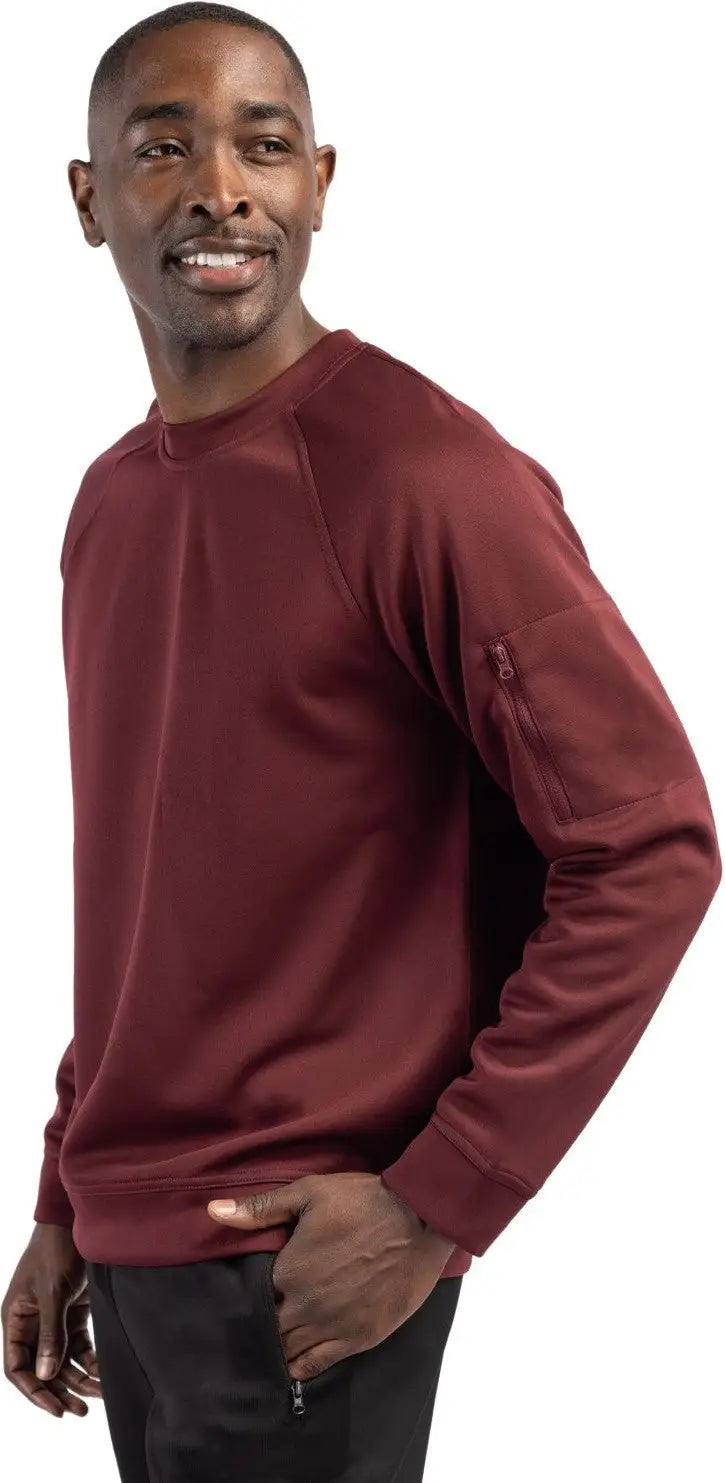 Clique Mqk00104 Lift Eco Performance Unisex Crewneck Sweatshirt - Burgundy