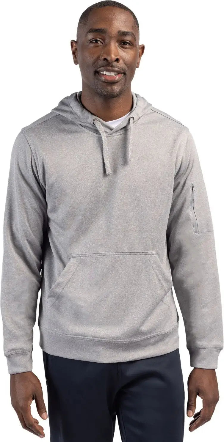 Clique Mqk00105 Lift Eco Performance Unisex Pullover Hoodie Sweatshirt - Gray Melange - Adult Xs